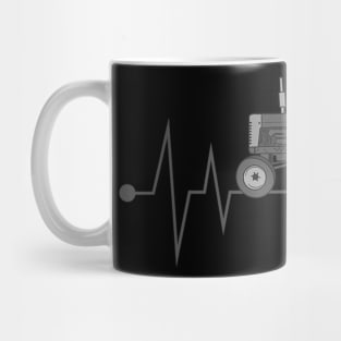 Farm Tractor Heartbeat Funny Best Farmers Mug